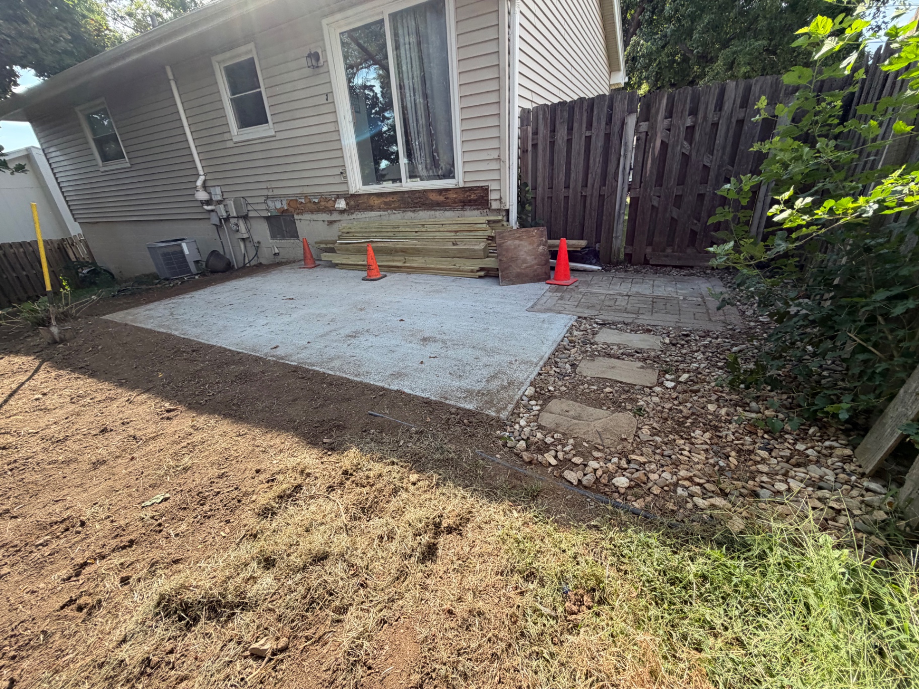 Backyard Concrete Patio