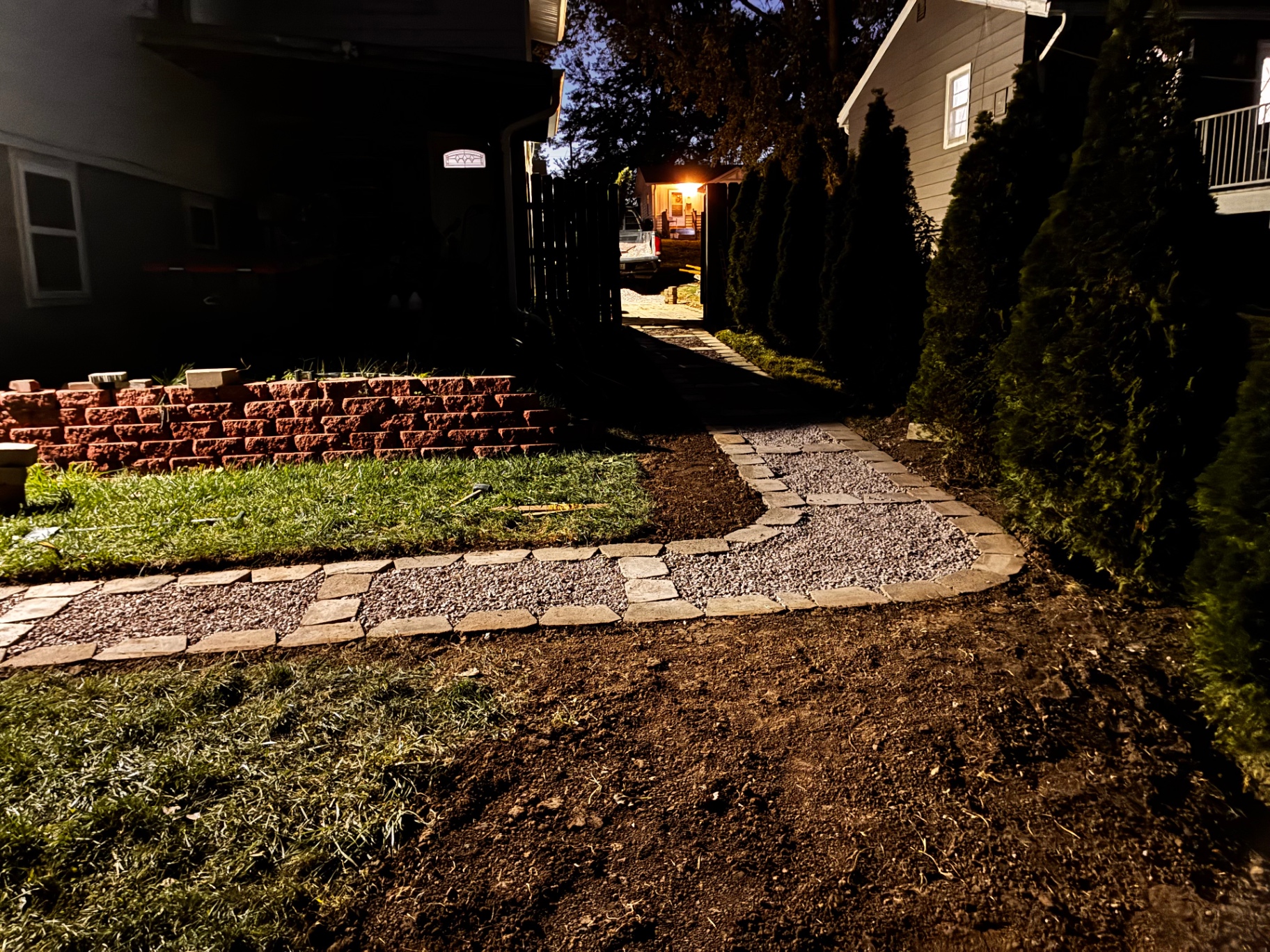 Stone Garden Pathway — Entry view